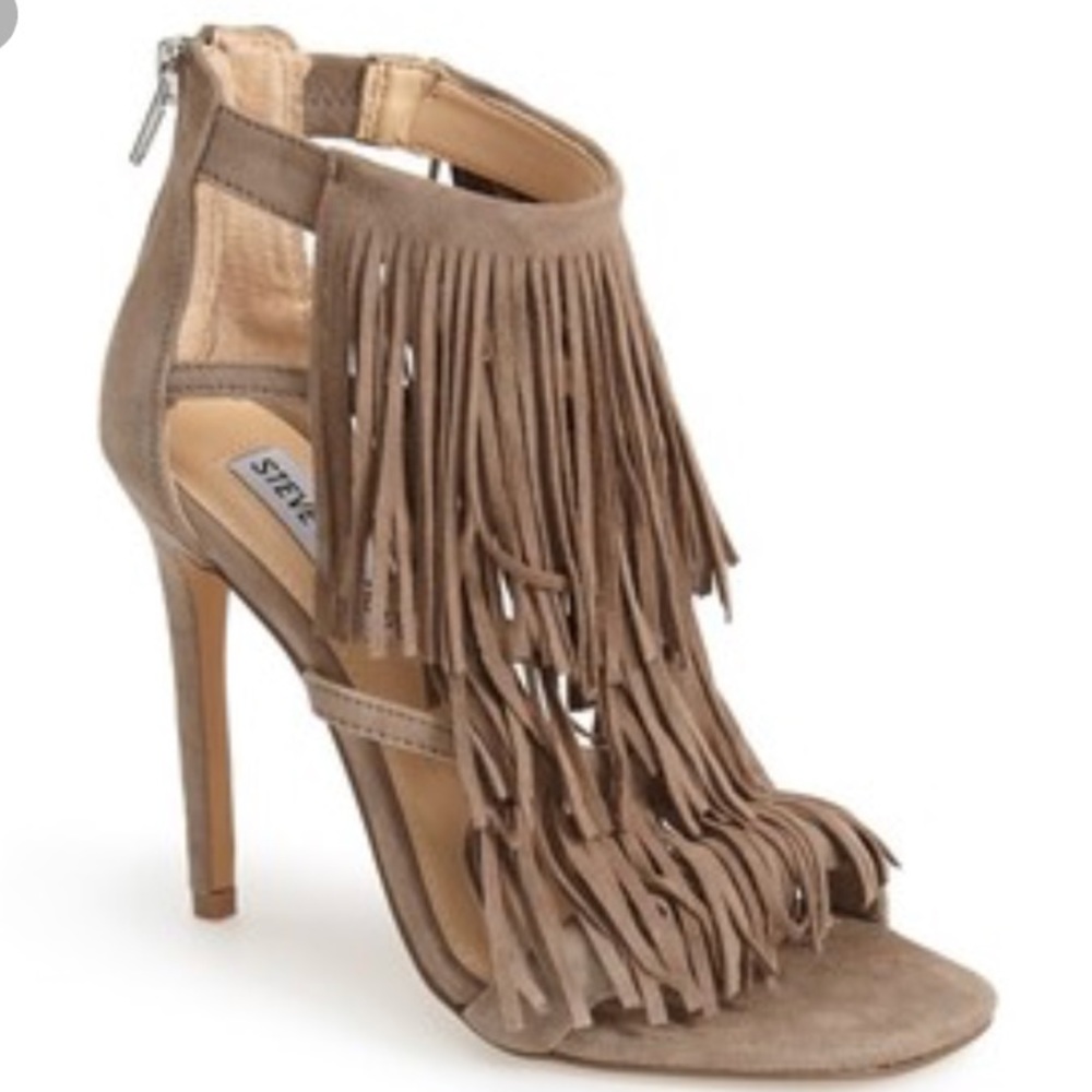 Steve Madden Fringe Heel Sandals